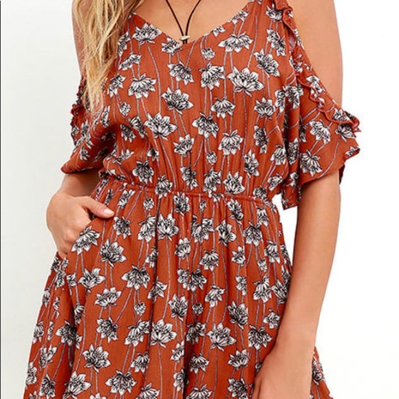 Lulus Pants - Lulu’s Floral Orange Romper